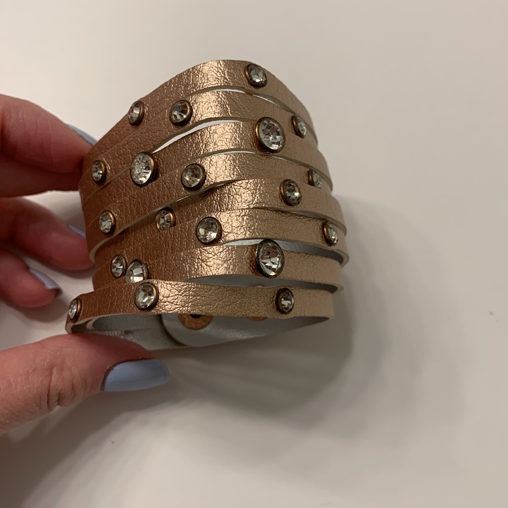 Copper/Rose Gold Wrap Bracelet - Picture 4 of 9